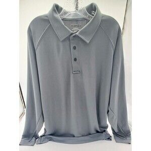 Vertx Coldblack Polo Shirt Mens XL Gray Tactical Long Sleeve Performance